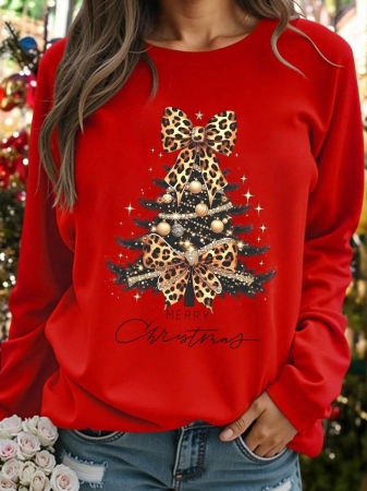 DrmWander Christmas Plus Size Vacation Vibe T-Shirt, Plus Size Casual Streetwear Top, Graphic Long Sleeve T-Shirt, Cute Autumn/Winter Pullover - Image 39