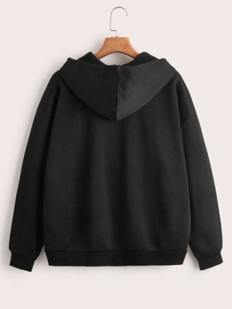 INAWLY Plus Zip Up Drawstring Thermal Lined Hoodie, Winter Graduation,Back To School Outfits,Graduation,Teacher Outfits For Women,Back To School Pullover Fall Outfit Autumn - Image 8