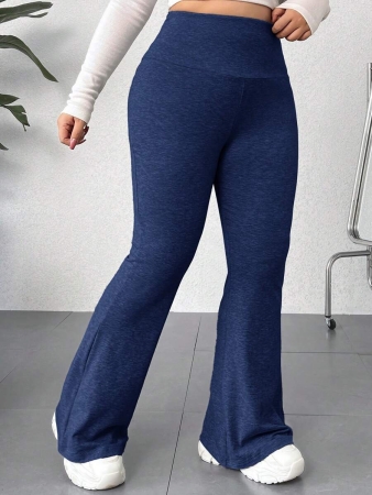 SHEIN EZwear Plus Size Casual Versatile Solid Color Loose Flared Hem Sweatpants Graduation,Back To School Outfits,Graduation,Teacher Outfits For Women,Back To School - Image 7