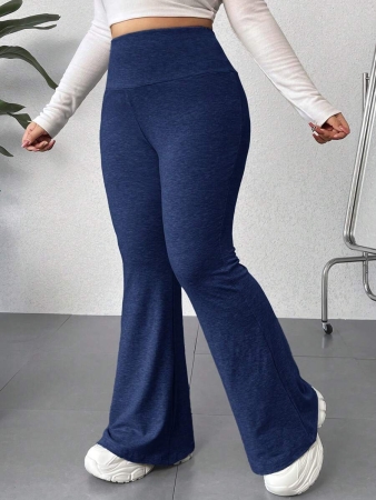 SHEIN EZwear Plus Size Casual Versatile Solid Color Loose Flared Hem Sweatpants Graduation,Back To School Outfits,Graduation,Teacher Outfits For Women,Back To School - Image 10