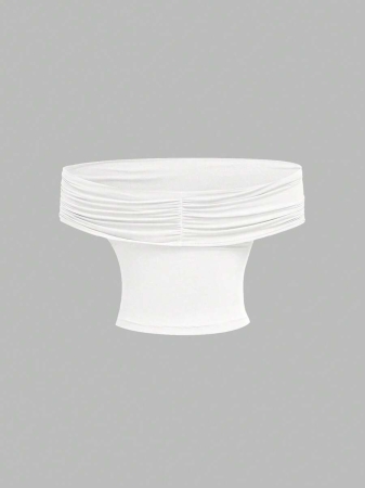 SHEIN MOD Women's Elegant Solid Color Versatile Halter Neck Top, Summer - Image 8