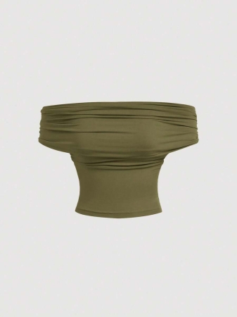 SHEIN MOD Women's Elegant Solid Color Versatile Halter Neck Top, Summer - Image 27