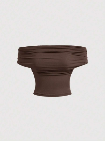 SHEIN MOD Women's Elegant Solid Color Versatile Halter Neck Top, Summer - Image 37