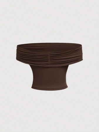 SHEIN MOD Women's Elegant Solid Color Versatile Halter Neck Top, Summer - Image 38