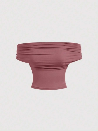 SHEIN MOD Women's Elegant Solid Color Versatile Halter Neck Top, Summer - Image 47