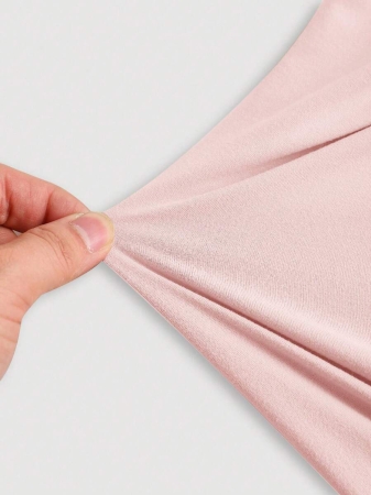 SHEIN MOD Women's Elegant Solid Color Versatile Halter Neck Top, Summer - Image 61