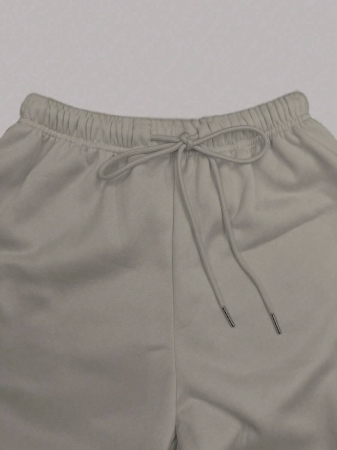 EMERY ROSE Women Ivory Color Thermal Lined Elastic Waist Drawstring Loose Pants Fall Cloth For Women - Image 42