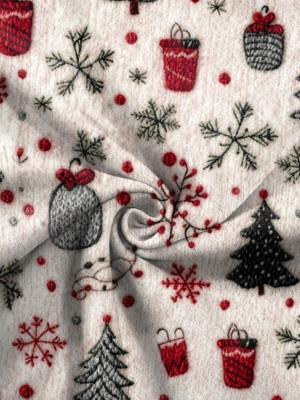 EMERY ROSE Women's Christmas Snowman Print Long Sleeve T-Shirt - Image 32