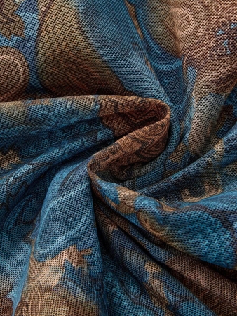 ROMWE Hippie Summer Retro Hippie Western Cowgirl Paisley Print Bohemian Fringed Hem Transparent Bead Upper Plus Size Women's Tube Top - Image 5