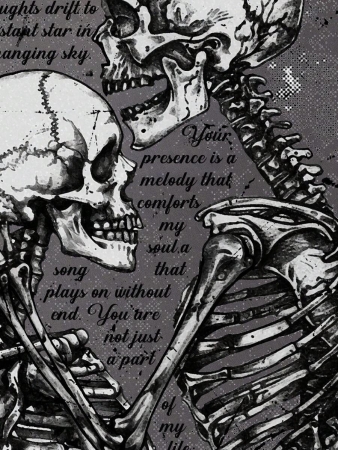 ROMWE Goth Dark Gothic Skull Letter Print Oblique Shoulder Loose T-Shirt For Women - Image 4