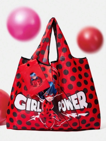 Pop Mart Azura X SHEIN 1pc Cartoon Character Patterned Drawstring Tote Bag Made Of Polyester Material, Large Capacity, Suitable For Commuting, Shopping, And Traveling, Suitable For Both Ladies And Gentlemen, The Bag Can Be Folded For Easy Storage And Convenient Carrying,Tears For Beach - Image 17