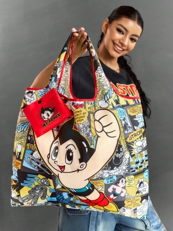 Pop Mart Azura X SHEIN 1pc Cartoon Character Patterned Drawstring Tote Bag Made Of Polyester Material, Large Capacity, Suitable For Commuting, Shopping, And Traveling, Suitable For Both Ladies And Gentlemen, The Bag Can Be Folded For Easy Storage And Convenient Carrying,Tears For Beach - Image 30