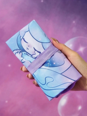 Pop Mart Azura X SHEIN 1pc Cartoon Character Patterned Drawstring Tote Bag Made Of Polyester Material, Large Capacity, Suitable For Commuting, Shopping, And Traveling, Suitable For Both Ladies And Gentlemen, The Bag Can Be Folded For Easy Storage And Convenient Carrying,Tears For Beach - Image 43