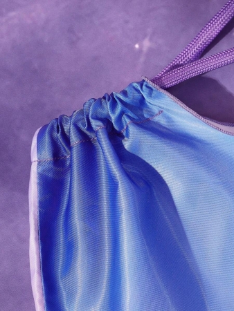 Pop Mart Azura X SHEIN 1pc Cartoon Character Patterned Drawstring Tote Bag Made Of Polyester Material, Large Capacity, Suitable For Commuting, Shopping, And Traveling, Suitable For Both Ladies And Gentlemen, The Bag Can Be Folded For Easy Storage And Convenient Carrying,Tears For Beach - Image 45