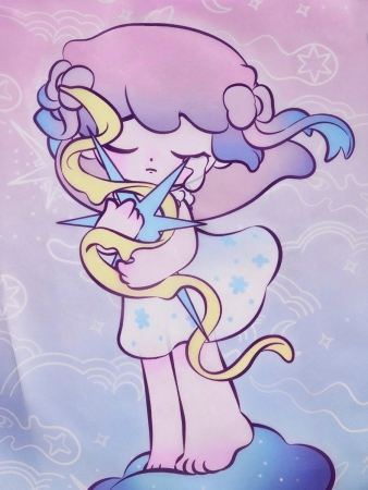 Pop Mart Azura X SHEIN 1pc Cartoon Character Patterned Drawstring Tote Bag Made Of Polyester Material, Large Capacity, Suitable For Commuting, Shopping, And Traveling, Suitable For Both Ladies And Gentlemen, The Bag Can Be Folded For Easy Storage And Convenient Carrying,Tears For Beach - Image 51