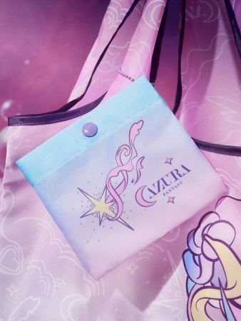 Pop Mart Azura X SHEIN 1pc Cartoon Character Patterned Drawstring Tote Bag Made Of Polyester Material, Large Capacity, Suitable For Commuting, Shopping, And Traveling, Suitable For Both Ladies And Gentlemen, The Bag Can Be Folded For Easy Storage And Convenient Carrying,Tears For Beach - Image 52