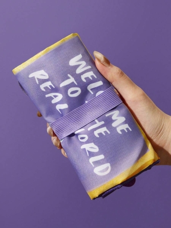 Pop Mart Azura X SHEIN 1pc Cartoon Character Patterned Drawstring Tote Bag Made Of Polyester Material, Large Capacity, Suitable For Commuting, Shopping, And Traveling, Suitable For Both Ladies And Gentlemen, The Bag Can Be Folded For Easy Storage And Convenient Carrying,Tears For Beach - Image 64