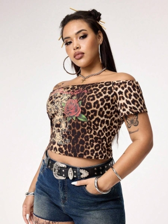 ROMWE Avant Y2K Baddie Koi Fish Rhinestone Letter Embroidery Super Low Waist Plus Size Women's Denim Shorts - Image 7