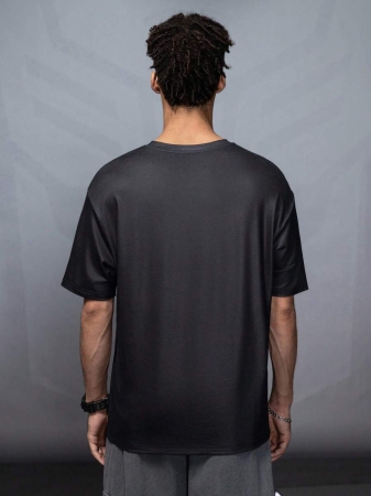 Transformers X SHEIN Men's Casual Letter & Robot Print Short Sleeve T-Shirt, Summer - Image 3