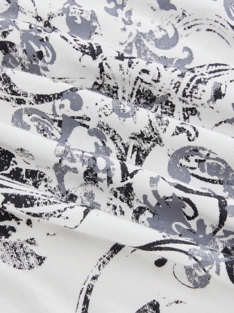 ROMWE Grunge Punk Vintage Grunge Vine Cross Cowl Neck Convertible Elastic Ruched Women's Camisole Top - Image 4