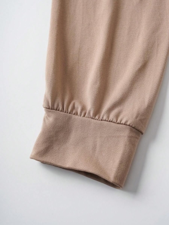 FRIENDS X SHEIN Unisex 3pcs/Set Casual Architecture & Letter Print Stand Collar Long Sleeve T-Shirts, Autumn - Image 5