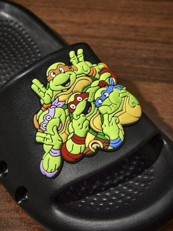 LE PETIT PRINCE X SHEIN Moon & Star Cute Cartoon Blue Children's Slip-On Slippers Toddlers & Kids Non-Slip Quick-Drying Shower Slide, Lightweight And Durable EVA Material, Unisex For Boys And Girls In The House, Bthroom, Playground, Swimming Pool, Beach Indoor Outdoor - Image 35