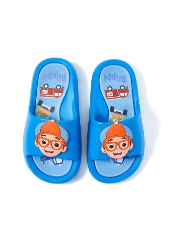 LE PETIT PRINCE X SHEIN Moon & Star Cute Cartoon Blue Children's Slip-On Slippers Toddlers & Kids Non-Slip Quick-Drying Shower Slide, Lightweight And Durable EVA Material, Unisex For Boys And Girls In The House, Bthroom, Playground, Swimming Pool, Beach Indoor Outdoor - Image 44