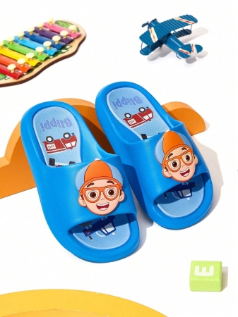 LE PETIT PRINCE X SHEIN Moon & Star Cute Cartoon Blue Children's Slip-On Slippers Toddlers & Kids Non-Slip Quick-Drying Shower Slide, Lightweight And Durable EVA Material, Unisex For Boys And Girls In The House, Bthroom, Playground, Swimming Pool, Beach Indoor Outdoor - Image 48