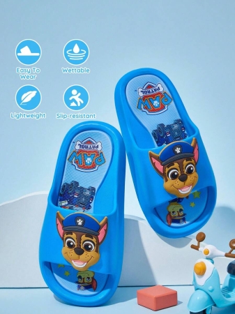 LE PETIT PRINCE X SHEIN Moon & Star Cute Cartoon Blue Children's Slip-On Slippers Toddlers & Kids Non-Slip Quick-Drying Shower Slide, Lightweight And Durable EVA Material, Unisex For Boys And Girls In The House, Bthroom, Playground, Swimming Pool, Beach Indoor Outdoor - Image 50