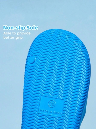 LE PETIT PRINCE X SHEIN Moon & Star Cute Cartoon Blue Children's Slip-On Slippers Toddlers & Kids Non-Slip Quick-Drying Shower Slide, Lightweight And Durable EVA Material, Unisex For Boys And Girls In The House, Bthroom, Playground, Swimming Pool, Beach Indoor Outdoor - Image 53