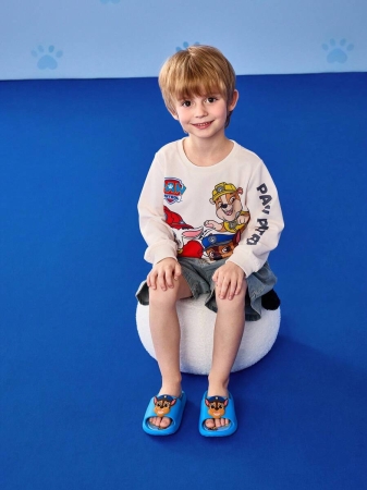 LE PETIT PRINCE X SHEIN Moon & Star Cute Cartoon Blue Children's Slip-On Slippers Toddlers & Kids Non-Slip Quick-Drying Shower Slide, Lightweight And Durable EVA Material, Unisex For Boys And Girls In The House, Bthroom, Playground, Swimming Pool, Beach Indoor Outdoor - Image 54