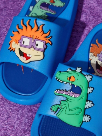 LE PETIT PRINCE X SHEIN Moon & Star Cute Cartoon Blue Children's Slip-On Slippers Toddlers & Kids Non-Slip Quick-Drying Shower Slide, Lightweight And Durable EVA Material, Unisex For Boys And Girls In The House, Bthroom, Playground, Swimming Pool, Beach Indoor Outdoor - Image 68