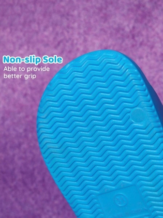 LE PETIT PRINCE X SHEIN Moon & Star Cute Cartoon Blue Children's Slip-On Slippers Toddlers & Kids Non-Slip Quick-Drying Shower Slide, Lightweight And Durable EVA Material, Unisex For Boys And Girls In The House, Bthroom, Playground, Swimming Pool, Beach Indoor Outdoor - Image 70