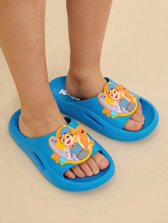 LE PETIT PRINCE X SHEIN Moon & Star Cute Cartoon Blue Children's Slip-On Slippers Toddlers & Kids Non-Slip Quick-Drying Shower Slide, Lightweight And Durable EVA Material, Unisex For Boys And Girls In The House, Bthroom, Playground, Swimming Pool, Beach Indoor Outdoor - Image 76