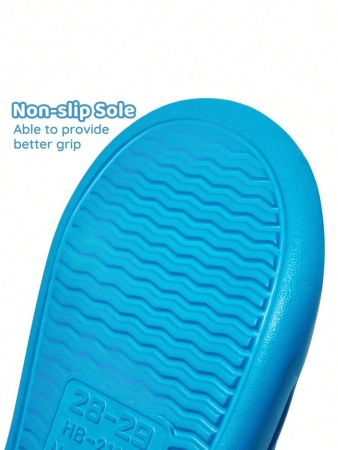 LE PETIT PRINCE X SHEIN Moon & Star Cute Cartoon Blue Children's Slip-On Slippers Toddlers & Kids Non-Slip Quick-Drying Shower Slide, Lightweight And Durable EVA Material, Unisex For Boys And Girls In The House, Bthroom, Playground, Swimming Pool, Beach Indoor Outdoor - Image 80