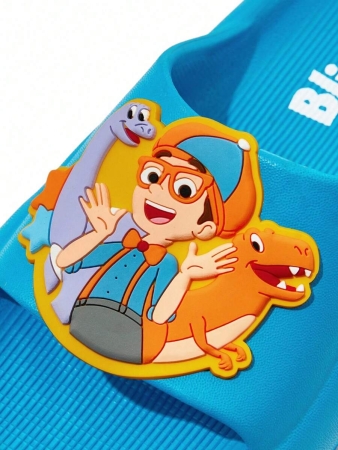 LE PETIT PRINCE X SHEIN Moon & Star Cute Cartoon Blue Children's Slip-On Slippers Toddlers & Kids Non-Slip Quick-Drying Shower Slide, Lightweight And Durable EVA Material, Unisex For Boys And Girls In The House, Bthroom, Playground, Swimming Pool, Beach Indoor Outdoor - Image 81