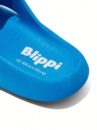 LE PETIT PRINCE X SHEIN Moon & Star Cute Cartoon Blue Children's Slip-On Slippers Toddlers & Kids Non-Slip Quick-Drying Shower Slide, Lightweight And Durable EVA Material, Unisex For Boys And Girls In The House, Bthroom, Playground, Swimming Pool, Beach Indoor Outdoor - Image 82