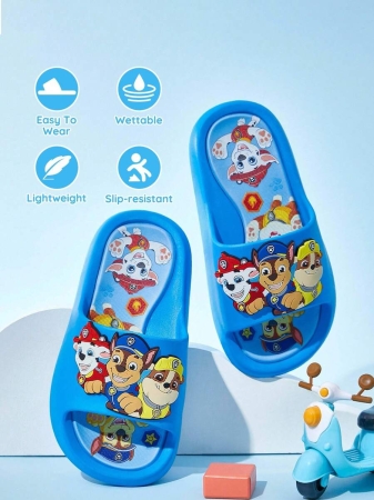 LE PETIT PRINCE X SHEIN Moon & Star Cute Cartoon Blue Children's Slip-On Slippers Toddlers & Kids Non-Slip Quick-Drying Shower Slide, Lightweight And Durable EVA Material, Unisex For Boys And Girls In The House, Bthroom, Playground, Swimming Pool, Beach Indoor Outdoor - Image 84