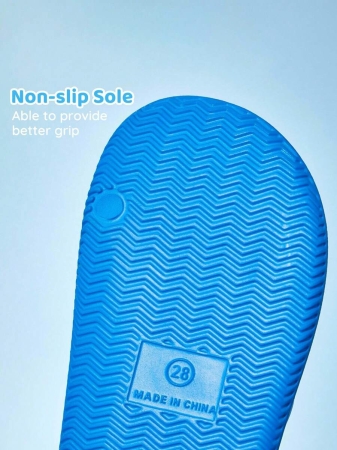 LE PETIT PRINCE X SHEIN Moon & Star Cute Cartoon Blue Children's Slip-On Slippers Toddlers & Kids Non-Slip Quick-Drying Shower Slide, Lightweight And Durable EVA Material, Unisex For Boys And Girls In The House, Bthroom, Playground, Swimming Pool, Beach Indoor Outdoor - Image 88