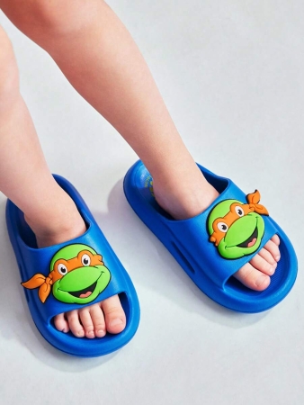 LE PETIT PRINCE X SHEIN Moon & Star Cute Cartoon Blue Children's Slip-On Slippers Toddlers & Kids Non-Slip Quick-Drying Shower Slide, Lightweight And Durable EVA Material, Unisex For Boys And Girls In The House, Bthroom, Playground, Swimming Pool, Beach Indoor Outdoor - Image 104