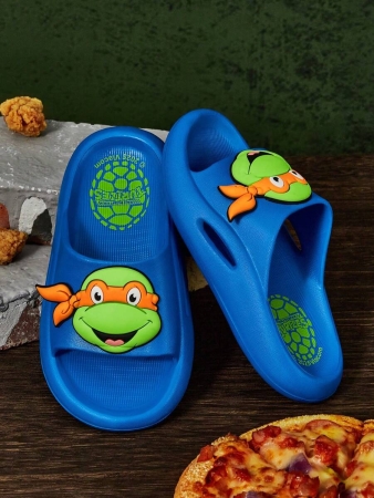 LE PETIT PRINCE X SHEIN Moon & Star Cute Cartoon Blue Children's Slip-On Slippers Toddlers & Kids Non-Slip Quick-Drying Shower Slide, Lightweight And Durable EVA Material, Unisex For Boys And Girls In The House, Bthroom, Playground, Swimming Pool, Beach Indoor Outdoor - Image 105