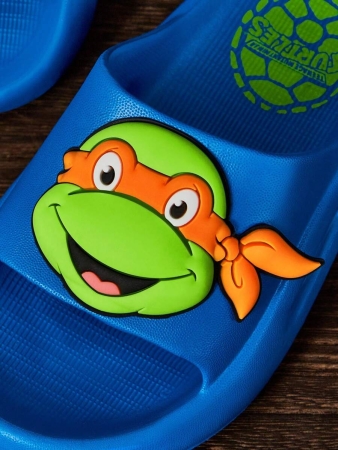 LE PETIT PRINCE X SHEIN Moon & Star Cute Cartoon Blue Children's Slip-On Slippers Toddlers & Kids Non-Slip Quick-Drying Shower Slide, Lightweight And Durable EVA Material, Unisex For Boys And Girls In The House, Bthroom, Playground, Swimming Pool, Beach Indoor Outdoor - Image 110