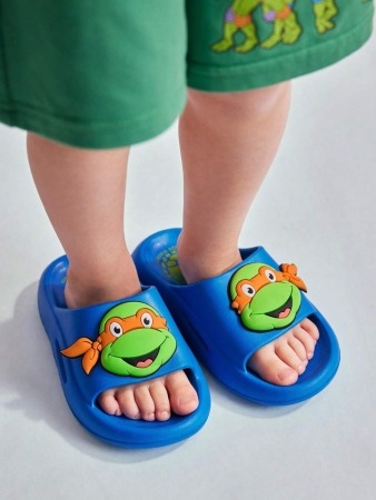 LE PETIT PRINCE X SHEIN Moon & Star Cute Cartoon Blue Children's Slip-On Slippers Toddlers & Kids Non-Slip Quick-Drying Shower Slide, Lightweight And Durable EVA Material, Unisex For Boys And Girls In The House, Bthroom, Playground, Swimming Pool, Beach Indoor Outdoor - Image 112