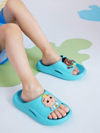 LE PETIT PRINCE X SHEIN Moon & Star Cute Cartoon Blue Children's Slip-On Slippers Toddlers & Kids Non-Slip Quick-Drying Shower Slide, Lightweight And Durable EVA Material, Unisex For Boys And Girls In The House, Bthroom, Playground, Swimming Pool, Beach Indoor Outdoor - Image 119