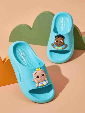 LE PETIT PRINCE X SHEIN Moon & Star Cute Cartoon Blue Children's Slip-On Slippers Toddlers & Kids Non-Slip Quick-Drying Shower Slide, Lightweight And Durable EVA Material, Unisex For Boys And Girls In The House, Bthroom, Playground, Swimming Pool, Beach Indoor Outdoor - Image 122