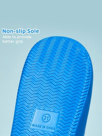 LE PETIT PRINCE X SHEIN Moon & Star Cute Cartoon Blue Children's Slip-On Slippers Toddlers & Kids Non-Slip Quick-Drying Shower Slide, Lightweight And Durable EVA Material, Unisex For Boys And Girls In The House, Bthroom, Playground, Swimming Pool, Beach Indoor Outdoor - Image 127