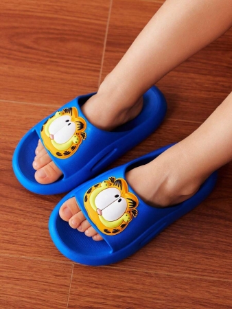 LE PETIT PRINCE X SHEIN Moon & Star Cute Cartoon Blue Children's Slip-On Slippers Toddlers & Kids Non-Slip Quick-Drying Shower Slide, Lightweight And Durable EVA Material, Unisex For Boys And Girls In The House, Bthroom, Playground, Swimming Pool, Beach Indoor Outdoor - Image 132