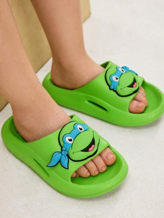 LE PETIT PRINCE X SHEIN Moon & Star Cute Cartoon Blue Children's Slip-On Slippers Toddlers & Kids Non-Slip Quick-Drying Shower Slide, Lightweight And Durable EVA Material, Unisex For Boys And Girls In The House, Bthroom, Playground, Swimming Pool, Beach Indoor Outdoor - Image 140