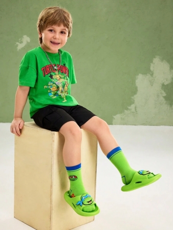 LE PETIT PRINCE X SHEIN Moon & Star Cute Cartoon Blue Children's Slip-On Slippers Toddlers & Kids Non-Slip Quick-Drying Shower Slide, Lightweight And Durable EVA Material, Unisex For Boys And Girls In The House, Bthroom, Playground, Swimming Pool, Beach Indoor Outdoor - Image 142