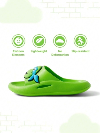 LE PETIT PRINCE X SHEIN Moon & Star Cute Cartoon Blue Children's Slip-On Slippers Toddlers & Kids Non-Slip Quick-Drying Shower Slide, Lightweight And Durable EVA Material, Unisex For Boys And Girls In The House, Bthroom, Playground, Swimming Pool, Beach Indoor Outdoor - Image 143